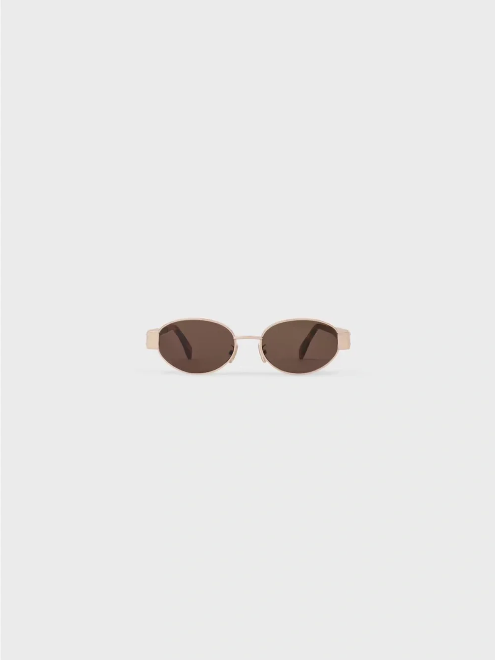 Like NEW- Celine Brown Lens Rose Gold Frame Oval Sunglasses